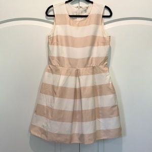 Gap Fit and Flare Dress - Blush and White Stripe